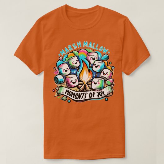 Campfire Marshmallow verzamelen T-shirt (Design voorkant)