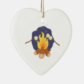 Campfire Marshmallows Keramisch Ornament (Rechts)