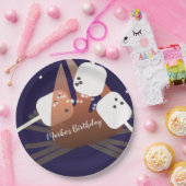 Campfire Marshmallows Stars Camping Outdoor Papieren Bordje (Feest)