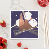 Campfire Marshmallows Stars Camping Outdoor Servet (Insitu)