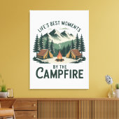 Campfire-momenten Canvas Afdruk (Insitu (Woonkamer))