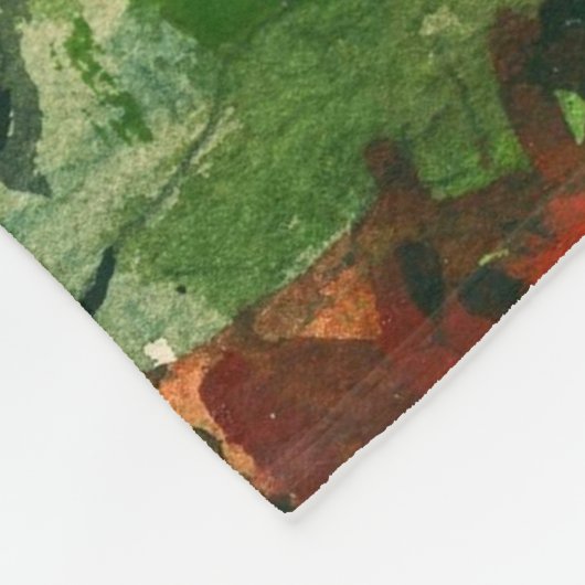 Campfire Mountain Man Adirondacks Winslow Homer Fleece Deken (Hoek)