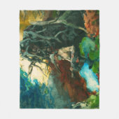 Campfire Mountain Man Adirondacks Winslow Homer Fleece Deken (Voorkant)