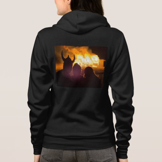 Campfire Neccesity for Firestarters Hoodie (Achterkant)