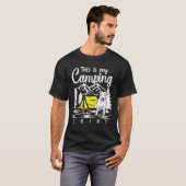 Campfire Pitbull Dit Is Mijn Camping T-shirt (Voorkant volledig)