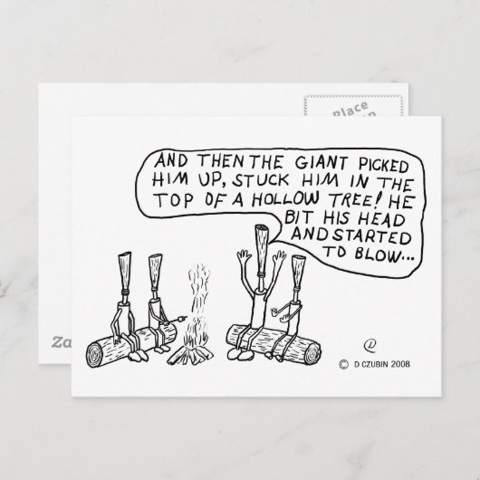 Campfire Reeds Briefkaart (Voorkant / Achterkant)