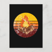 Campfire Retro  Briefkaart (Voorkant)