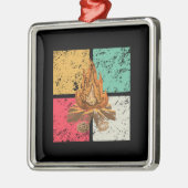 Campfire Retro  Metalen Ornament (Links)