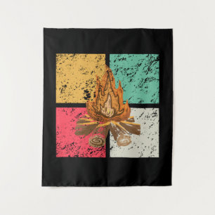 Campfire Retro Wandkleed