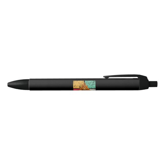 Campfire Retro Zwarte Inkt Pen (Bovenkant)