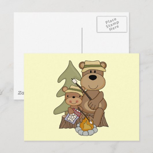 Campfire-shirts en -cadeaus briefkaart (Voorkant / Achterkant)