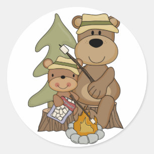 Campfire-shirts en -cadeaus ronde sticker