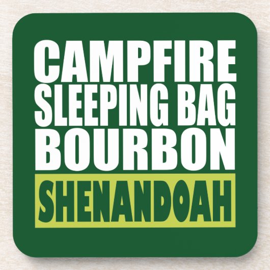 Campfire Sleeping Bag Bourbon Shenandoah Drankjes Onderzetter (Voorkant)