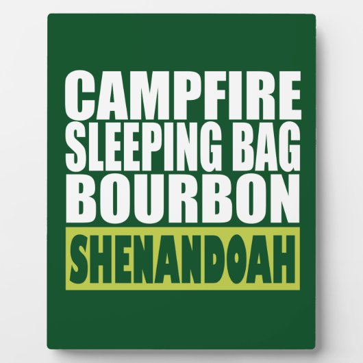 Campfire Sleeping Bag Bourbon Shenandoah Fotoplaat (Voorkant)