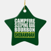 Campfire Sleeping Bag Bourbon Shenandoah Keramisch Ornament (Voorkant)