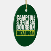 Campfire Sleeping Bag Bourbon Shenandoah Keramisch Ornament (Rechts)