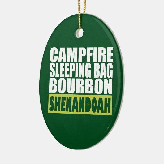 Campfire Sleeping Bag Bourbon Shenandoah Keramisch Ornament (Links)