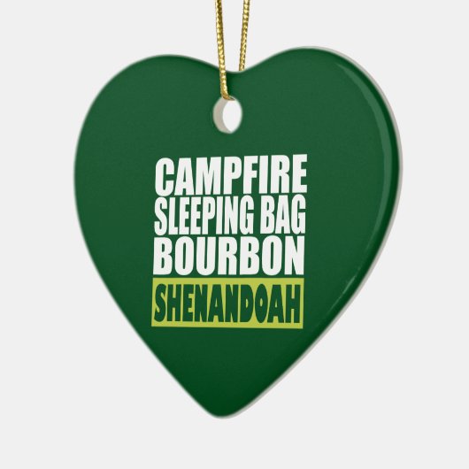 Campfire Sleeping Bag Bourbon Shenandoah Keramisch Ornament (Links)