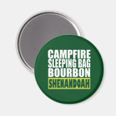 Campfire Sleeping Bag Bourbon Shenandoah Magneet (Voorkant / Achterkant)