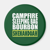 Campfire Sleeping Bag Bourbon Shenandoah Magneet (Voorkant)