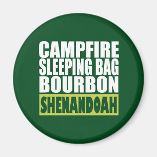 Campfire Sleeping Bag Bourbon Shenandoah Magneet