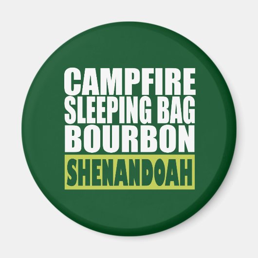 Campfire Sleeping Bag Bourbon Shenandoah Magneet (Voorkant)