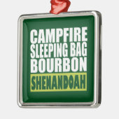 Campfire Sleeping Bag Bourbon Shenandoah Metalen Ornament (Links)