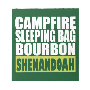 Campfire Sleeping Bag Bourbon Shenandoah Notitieblok