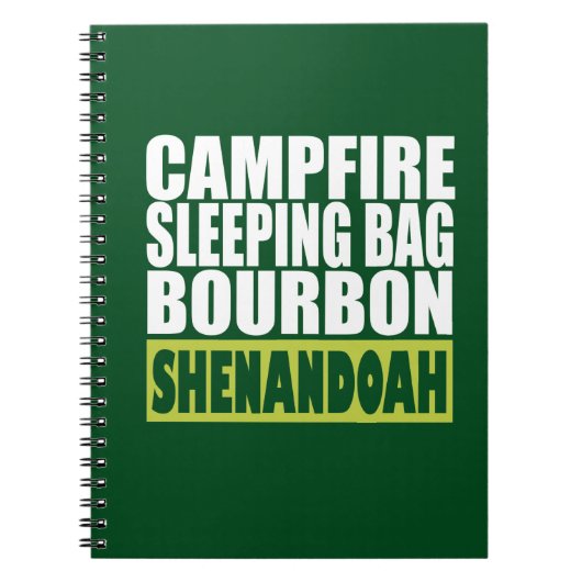 Campfire Sleeping Bag Bourbon Shenandoah Notitieboek (Voorkant)