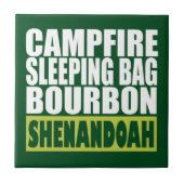 Campfire Sleeping Bag Bourbon Shenandoah Tegeltje (Voorkant)