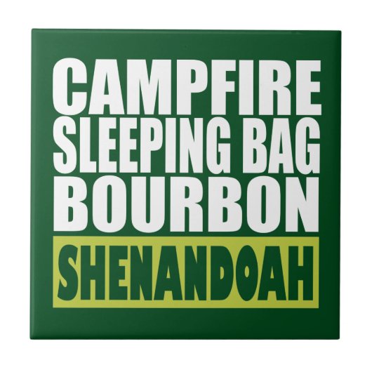 Campfire Sleeping Bag Bourbon Shenandoah Tegeltje (Voorkant)