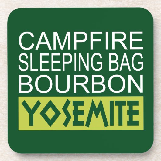 Campfire Sleeping Bag Bourbon Yosemite Drankjes Onderzetter (Voorkant)