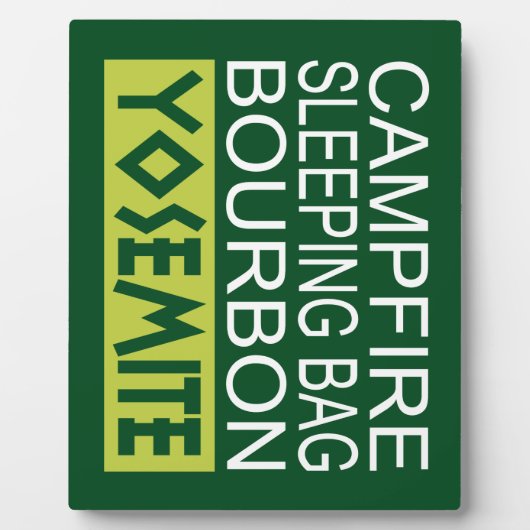 Campfire Sleeping Bag Bourbon Yosemite Fotoplaat (Voorkant)