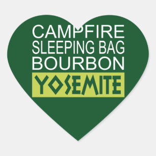 Campfire Sleeping Bag Bourbon Yosemite Hart Sticker