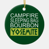 Campfire Sleeping Bag Bourbon Yosemite Keramisch Ornament (Voorkant)