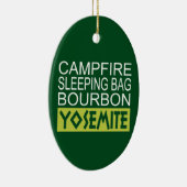 Campfire Sleeping Bag Bourbon Yosemite Keramisch Ornament (Rechts)