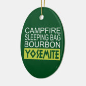 Campfire Sleeping Bag Bourbon Yosemite Keramisch Ornament (Links)
