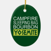 Campfire Sleeping Bag Bourbon Yosemite Keramisch Ornament (Voorkant)