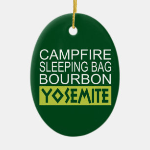 Campfire Sleeping Bag Bourbon Yosemite Keramisch Ornament