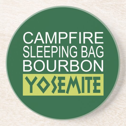 Campfire Sleeping Bag Bourbon Yosemite Zandsteen Onderzetter (Voorkant)