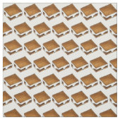 Campfire S'mores Chocolate Toasted Marshmallow Stof (Swatch)