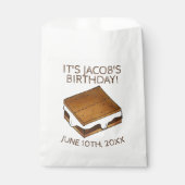 Campfire S'mores Marshmallow Smores Birthday Party Bedankzakje (Voorkant)