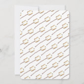 Campfire S'mores Marshmallow Smores Birthday Party Kaart (Achterkant)