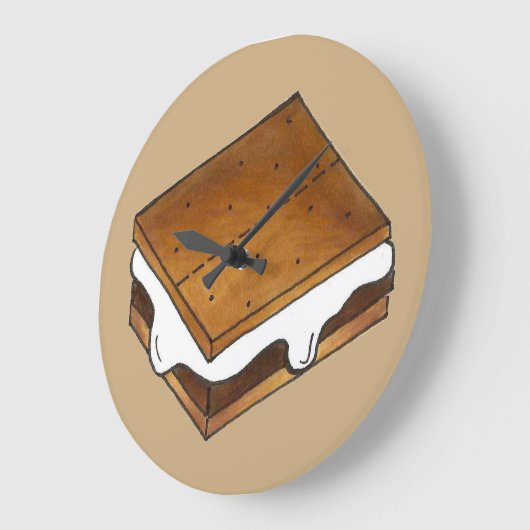 Campfire Smores Summer Camp Camping S'mores Grote Klok (Hoek)