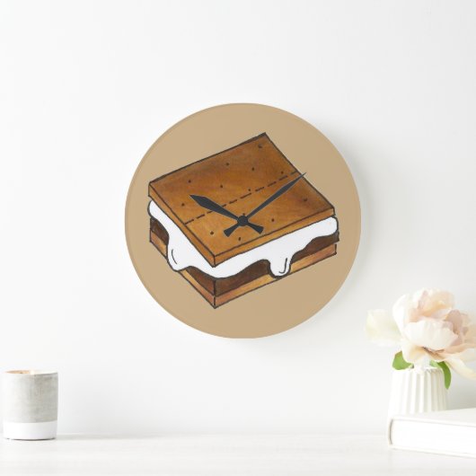 Campfire Smores Summer Camp Camping S'mores Grote Klok (Huis)