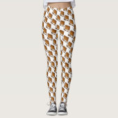 Campfire S'mores Toasted Marshmallow S'more kamp Leggings (Voorkant)