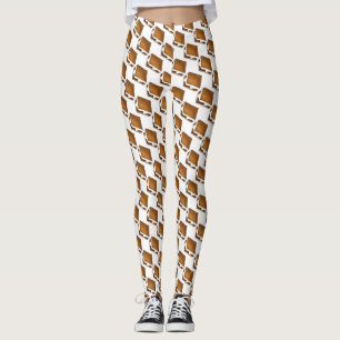 Campfire S'mores Toasted Marshmallow S'more kamp Leggings