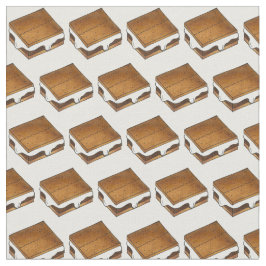 Campfire Smores Toasted Marshmallow S'mores Fabric Stof