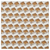 Campfire Smores Toasted Marshmallow S'mores Fabric Stof (Swatch)
