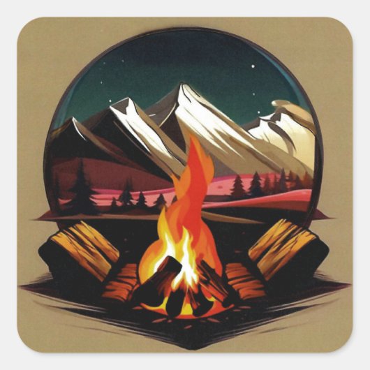 Campfire Sticker (Voorkant)